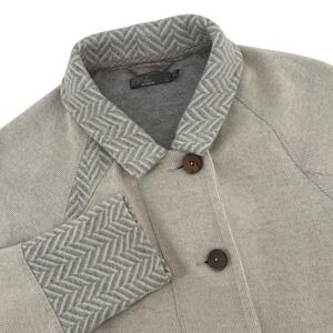 Prana Womens Lucia Jacket Button Front Long Sleeve Herringbone Beige Wool‎